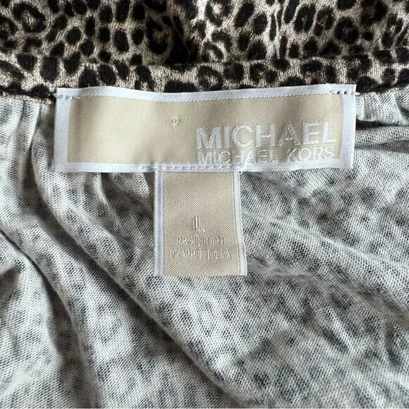 Michael Michael Kors Animal Print Top Size L - Picture 5 of 6